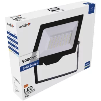 AVIDE Led Reflektor Slim Smd 50W Cw 6400K