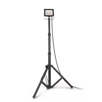  Avide LED Reflektor Slim Opc.PIR mozgásérzékelővel, SMD 30W természetes fehér 4000K 1 fej Tripoddal