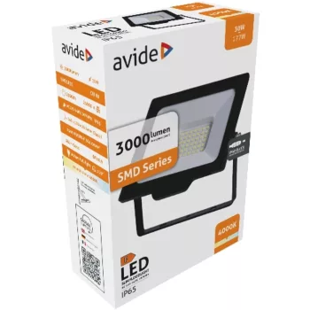 AVIDE Led Reflektor Slim Smd 30W Nw 4000K Gyorscsat.