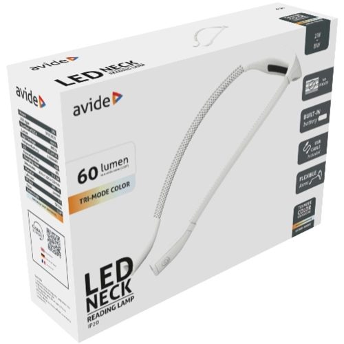 AVIDE Led Olvasó Lámpa Nyak 2W