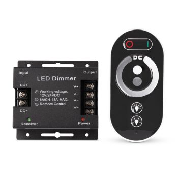   Avide LED Szalag 12-24V 216W Fényerőszabályzó RF Érintőpaneles Távirányító és Vezérlő