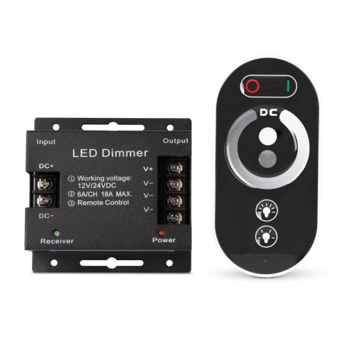 Avide LED Szalag 12-24V 216W Fényerőszabályzó RF Érintőpaneles Távirányító és Vezérlő