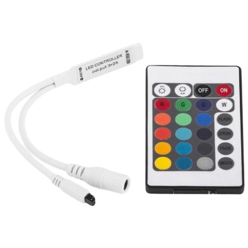AVIDE Led Szalag 5-24V 72W Rgb 24 Gombos Ir Távirányító És Vezérlő