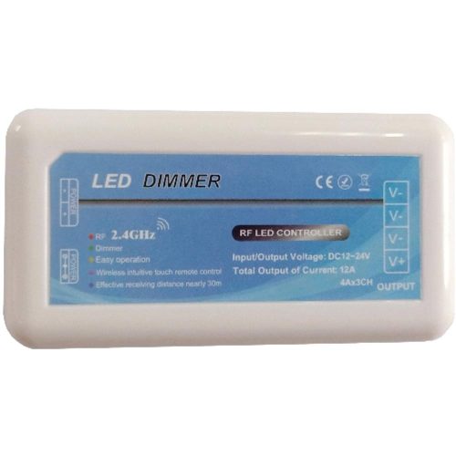 AVIDE Led Szalag 12-24V 144W Fényerőszabályzó 4 Zónás Vezérlő