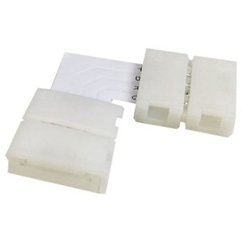   Avide LED Szalag 12-24V L sarok elem, forr.mentes, RGB-4 eres, 10mm (10 db-os csom.)