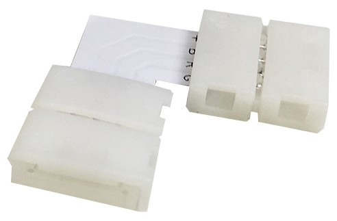 Avide LED Szalag 12-24V L sarok elem, forr.mentes, RGB-4 eres, 10mm (10 db-os csom.)