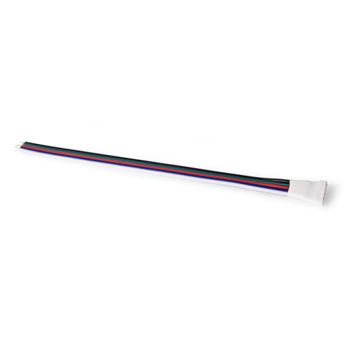 Avide LED Szalag 12-24V anya csatlakozó, forr.mentes, RGB+W-5 eres, 12mm/150mm (10 db-os csom.)