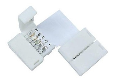 Avide LED Szalag 12-24V L sarok elem, forr.mentes, RGB+W-5 eres, 10mm (10 db-os csom.)