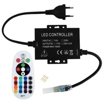   AVIDE Led Szalag 220V Rgb Rf Távirányító És Vezérlő Max. 100M Led-Szalaghoz