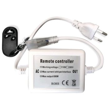   AVIDE Led Szalag 220V 600W Fényerőszabályzó 3528 Smd Rádiós Távirányító És Vezérlő