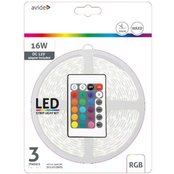 AVIDE Led Szalag Bliszter 12V 7.2W Smd5050 30Led Rgb Ip20 3M