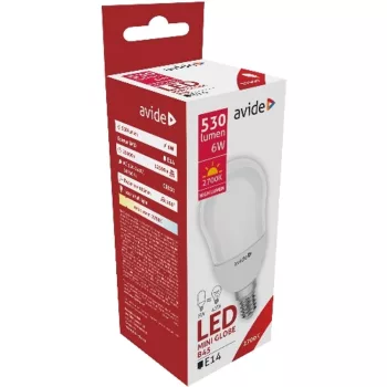 AVIDE Led Globe Mini B45 6W E14 Ew 2700K
