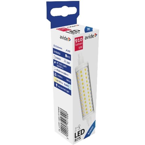 AVIDE Led 9W R7S 20X118Mm Cw 6400K