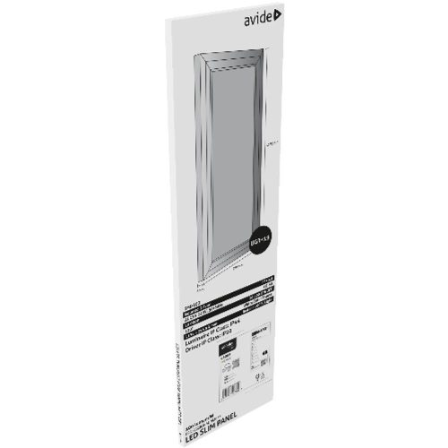 AVIDE Led Panel 300X1200Mm 40W Cw 6400K 100Lm/W Ugr+Ip44 Professional Range