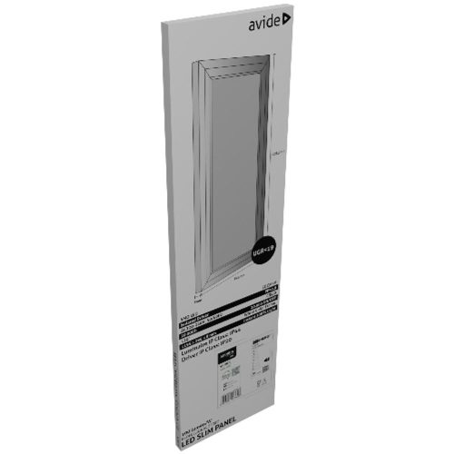 AVIDE Led Panel 300X1200Mm 40W Nw 4000K 100Lm/W Ugr+Ip44 Professional Range