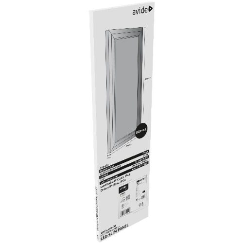 AVIDE Led Panel 300X1200Mm 40W Ww 3000K 100Lm/W Ugr+Ip44 Professional Range