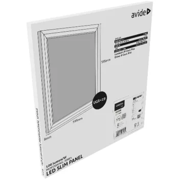   AVIDE Led Panel 600X600Mm 40W Cw 6400K 100Lm/W Ugr+Ip44 Professional Range
