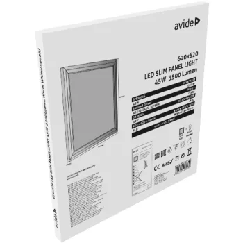 AVIDE Led Slim Panel 622X622X10Mm 45W Ww 3000K