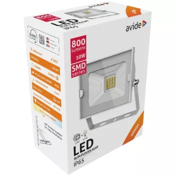AVIDE Led Reflektor Slim Smd 10W Nw 4000K Fehér