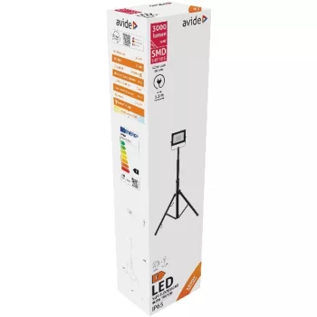 AVIDE Led Reflektor Slim Smd 30W Nw 4000K 1 Fej Tripoddal