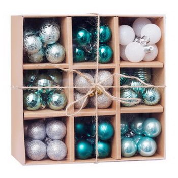   Artezan Karácsonyfadísz Gömb 3cm Karton Display Világoskék árnyalatok 99db/karton