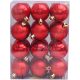 Artezan Karácsonyfadísz Gömb 5cm Piros 24db/doboz