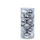 Artezan Karácsonyfadísz Gömb 8cm Cső Ezüst 24db/doboz