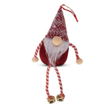 Artezan Karácsonyi Gnóm 21cm Piros-Fehér Csengővel