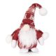 Artezan Karácsonyi Gnóm 24cm Piros-Fehér Motívumos