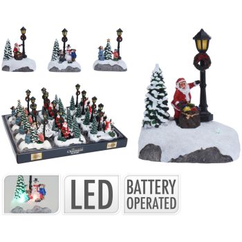 ACJ000100 Karácsonyi Dísz 98x57x120mm 3 féle