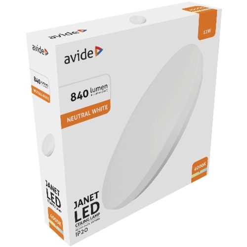 AVIDE Led Mennyezeti Lámpa Janet 12W 260*60Mm Nw 4000K