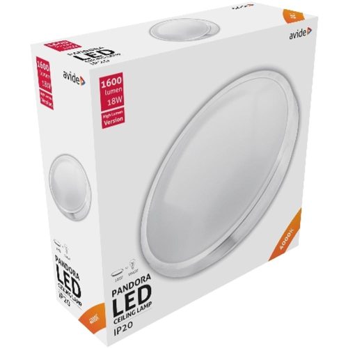 AVIDE Led Mennyezeti Lámpa Pandora (Alu) 18W 330*100Mm Nw 4000K