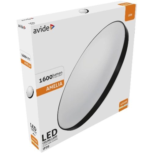 AVIDE Led Mennyezeti Lámpa Amelia Fekete 18W 355*65Mm Nw 4000K