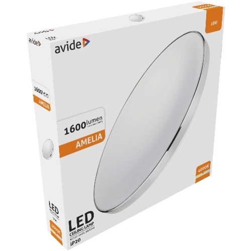 AVIDE Led Mennyezeti Lámpa Amelia Króm 18W 355*65Mm Nw 4000K