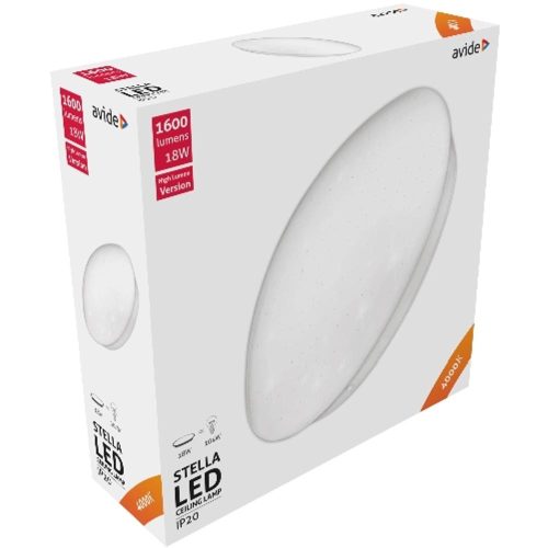 AVIDE Led Mennyezeti Lámpa Stella (Csillagos) 18W 330*100Mm Nw 4000K High Lumen