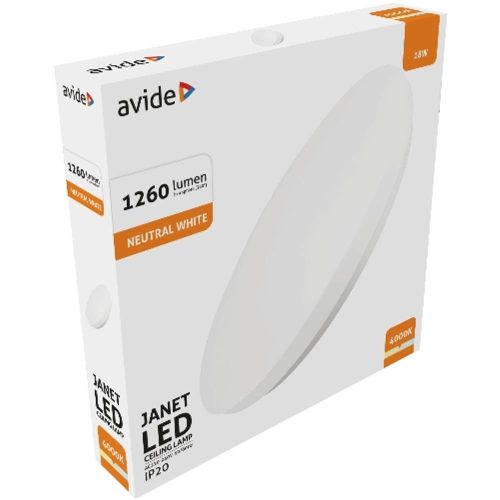 AVIDE Led Mennyezeti Lámpa Janet 18W 330*60Mm Nw 4000K