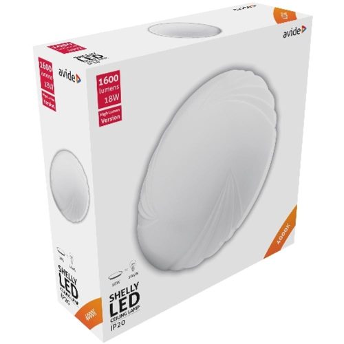 AVIDE Led Mennyezeti Lámpa Shelly (Kagyló) 18W 330*100Mm Nw 4000K
