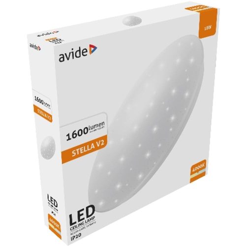 AVIDE Led Mennyezeti Lámpa Stella V2 18W 330*65Mm Nw 4000K