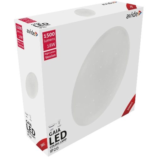 AVIDE Led Mennyezeti Lámpa Gaia 18W 330*105Mm Ww 3000K