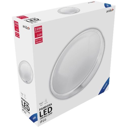 AVIDE Led Mennyezeti Lámpa Pandora (Alu) 24W 380*110Mm Cw 6400K