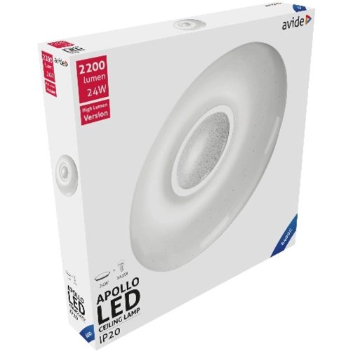 AVIDE Led Mennyezeti Lámpa Apollo 24W 410*70Mm Cw 6400K
