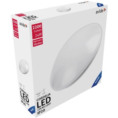 AVIDE Led Mennyezeti Lámpa Cordelia 24W 380*110Mm Cw 6400K
