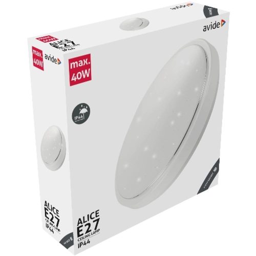 AVIDE Led Mennyezeti Lámpa Ip44 Alice 380*110M 2Xe27