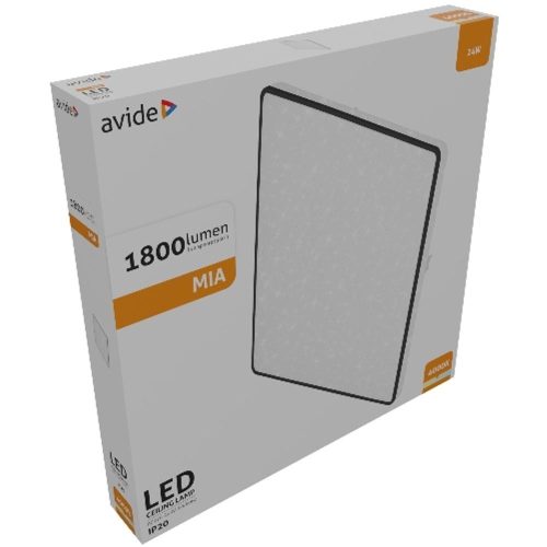 AVIDE Led Mennyezeti Lámpa Mia Csillagos 24W 370*50Mm Nw 4000K