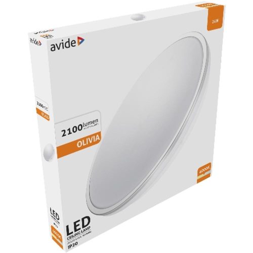 AVIDE Led Mennyezeti Lámpa Olivia Ezüst 24W 380*50Mm Nw 4000K