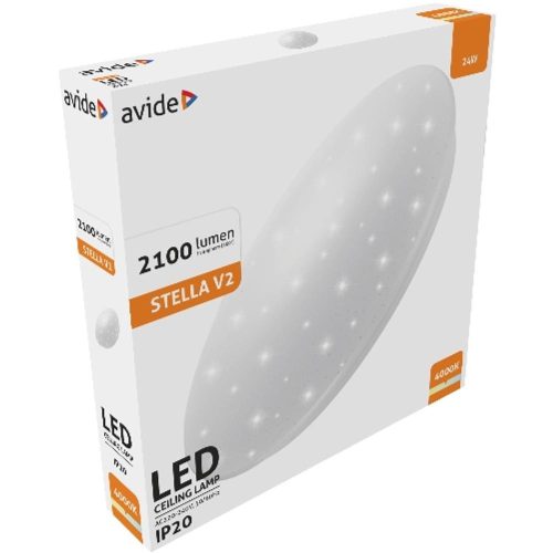 AVIDE Led Mennyezeti Lámpa Stella V2 24W 380*65Mm Nw 4000K