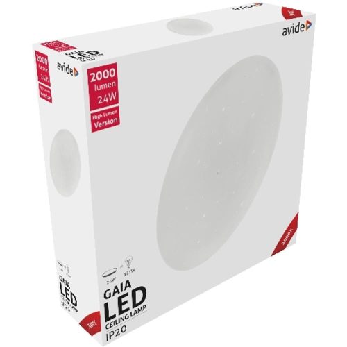 AVIDE Led Mennyezeti Lámpa Gaia 24W 380*105Mm Ww 3000K