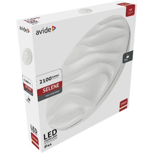 AVIDE Led Mennyezeti Lámpa Ip44 Selene 24W 380*70Mm Ww 3000K