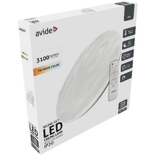 AVIDE Led Mennyezeti Lámpa Selene-Cct 48W Távirányítóval