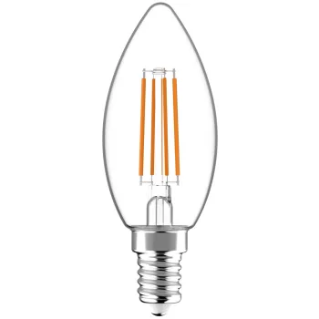   Avide LED Filament gyertya 5.9W E14 természetes fehér 4000K Fényerőszabályozható